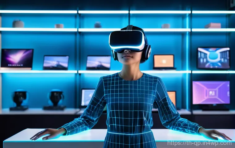 XR 콘텐츠 제작을 위한 최적의 플랫폼 비교 - **Prompt 1: XR Developer in a Futuristic Studio**
    A focused, creative female XR developer in her...